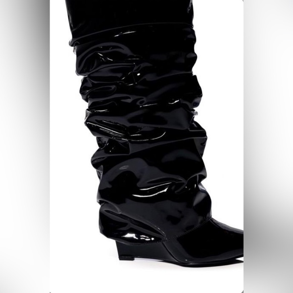 NWT AZALEA WANG SIF WEDGE BOOT IN BLACK. SIZE 8.5 - Picture 5 of 8